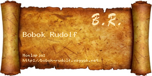Bobok Rudolf névjegykártya